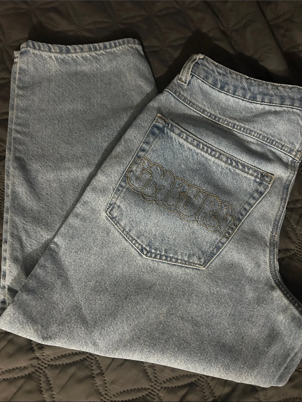 Empyre Light Blue Jeans with Embroidered Back Pocket